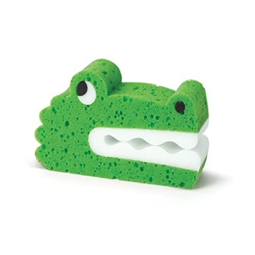 Image of Genuine Fred Bath Biters, Children's Bath Sponge, Crocodile