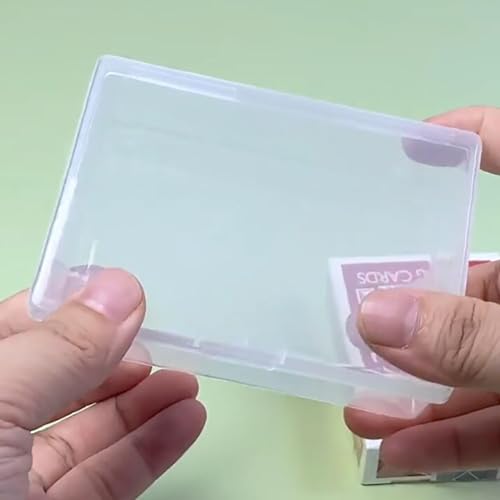 Image of 12 Pack Rectangle Clear Plastic Beads Storage Containers Box (4.02 x 2.84 x 1.3 Inch), Small Bead Organizer for Small items, Crafts, Beads, Coins, Jewelry and Business Cards