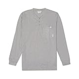 Rasco Fire Retardant Henley Work T-shirt, GRAY, 2XL