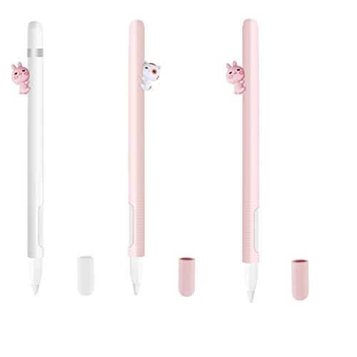 UKCOCO Stylus Cover Compatible for Apple Pencil 2 - Stylus Pencil Sleeve Anti-Slip Case Stylus Protective Cover Silicone Cover Holder Stylus Skin Cover (3PCS)