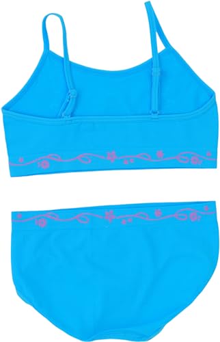 Image of ToBeInStyle Girl Pack of 6 Set Spaghetti Strap Training Bras & Boyshorts Bikinis