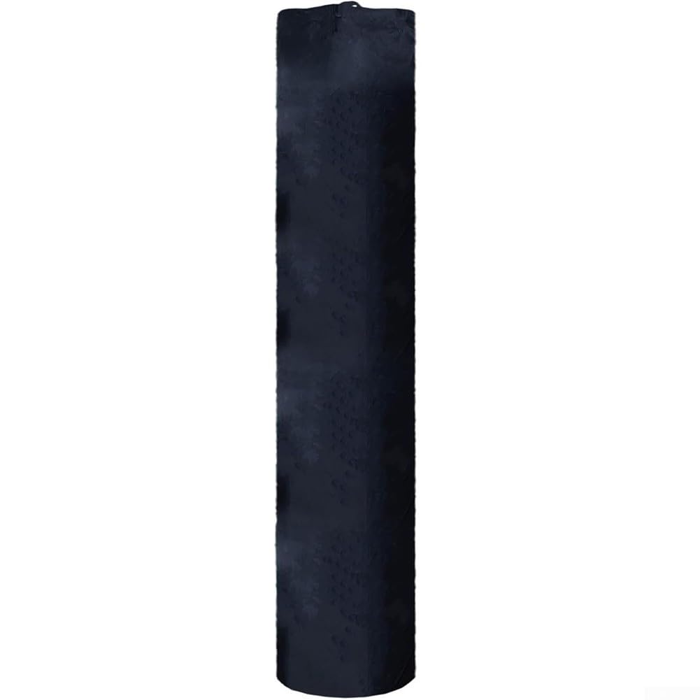 Custodia impermeabile Oxford per tappeti, con coulisse, antipolvere, per coperte e tappeti, nero (50 x 234 cm)