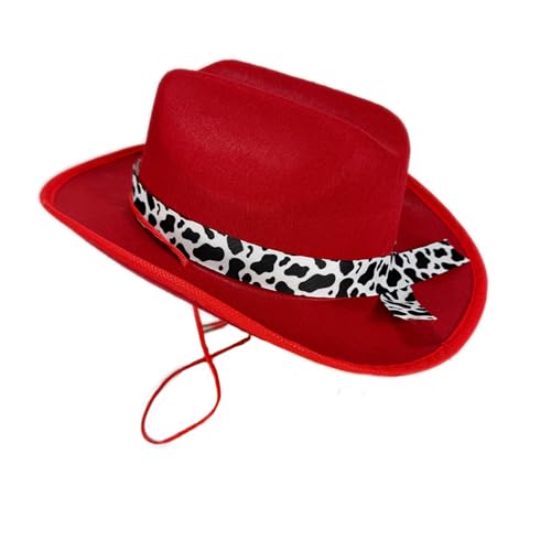 2-6T Kids Girl Boy Western Hat Infant Baby Cow Print Wide Brim Felt Cap Vintage Cowboy Cowgirl Hats3