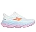 Skechers Women's Aero Burst Hands Free Slip-Ins Running Shoe, White/Multi, 11