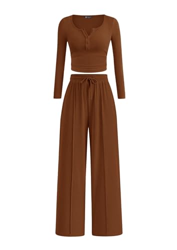 PRETTYGARDEN Women's 2025 Fall Trendy 2 Piece Outfits Lounge Sets