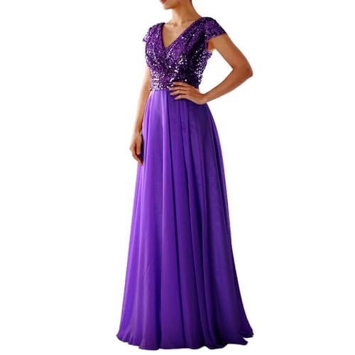 Robe de bal brillant à taille haute et coupe maxi pour cérémonie