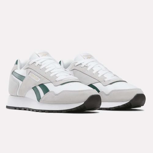 Reebok Unisex Glide Trainers, White Collegiate Green Grey 1, 7.5