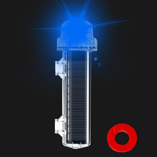 Luz de señalización solar impermeable y lámpara intermitente para pesca y navegación nocturna 7