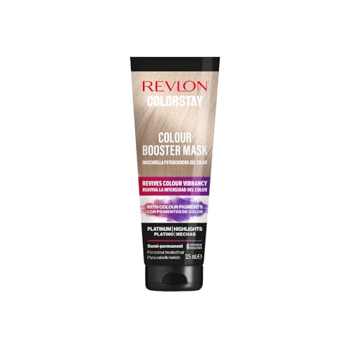 Revlon, Colorstay, Farb-Booster-Maske, temporäre Haarfarbe, Pflege zur Pflege der Färbung, belebt den Glanz, intensiviert, spendet Feuchtigkeit, neutrales oder kaltes blondes Haar, 125 ml, 6