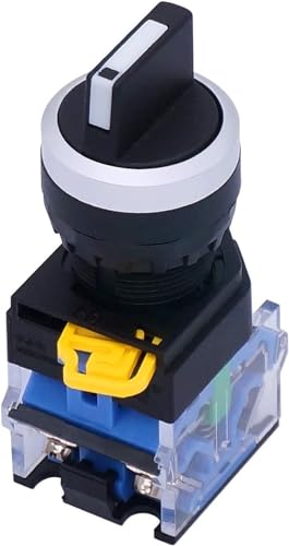 Commutateur rotatif 22mm sélecteur momentané 3 positions 2 NO 440V 10A