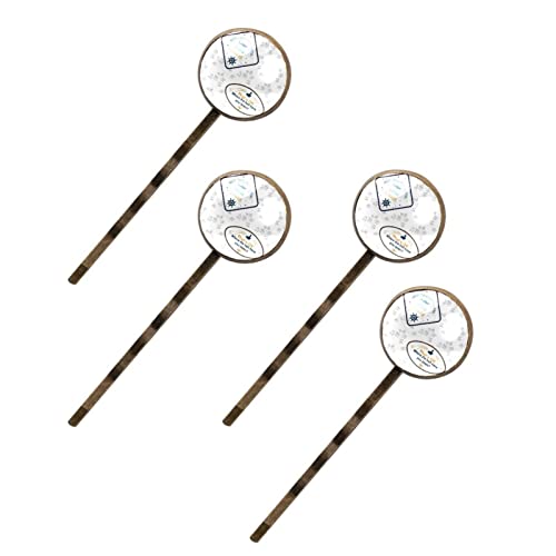 Épingles à cheveux alphabet femme contre les mèches rebelles | Lot de 4 pièces