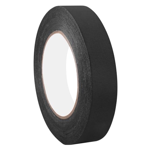 Zykra Cinta Blindada Extra Fuerte Negro 50 m x 25 mm, Gaffer Cinta Negra no Reflectante, Noir Resistant, Fácil Rasgado, Ruban Adhésif Noir, Cinta Adhesiva Textil Negra para Tuberías, Alfombras