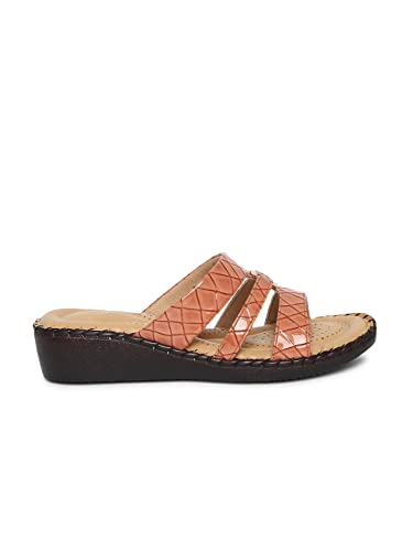 Image of TRASE Women's Flip-Flops & Slippers | Doctor Ortho Comfortable Chappal for Women & Girls | Light weight, Soft Footbed, Comfortable & Stylish | Diabetic & Orthopedic Footwear, Good for Knee & Foot Pain
