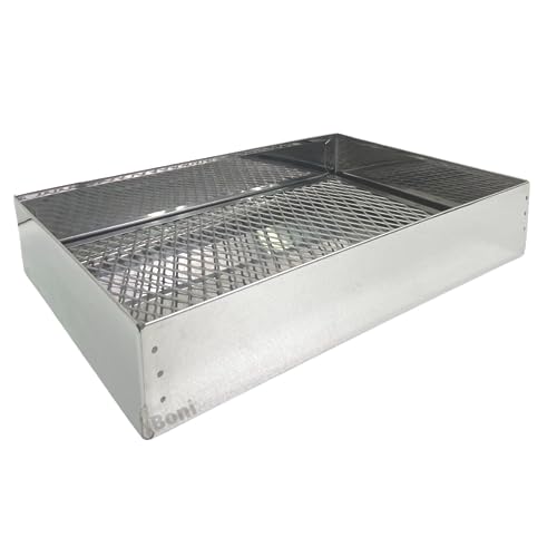 Escorredor De Óleo Fritura Pastéis Salgados Industrial Inox 35cm x 25cm