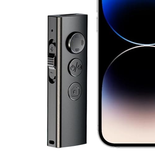 Control remoto deslizante - Controlador Bluet00th para teléfono móvil, obturador remoto inalámbrico recargable con control de 10 metros | Accesorio de teléfono móvil para control de música, reg