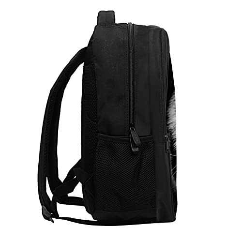 SARA NELL Cool White Tiger School Backpack for Boys Girls, Durable Bookbag with 2 Main Compartment, Side Pockets, Kindergarten Elementary Backpack, 15.7 Inches by SARA NELL - Image 3