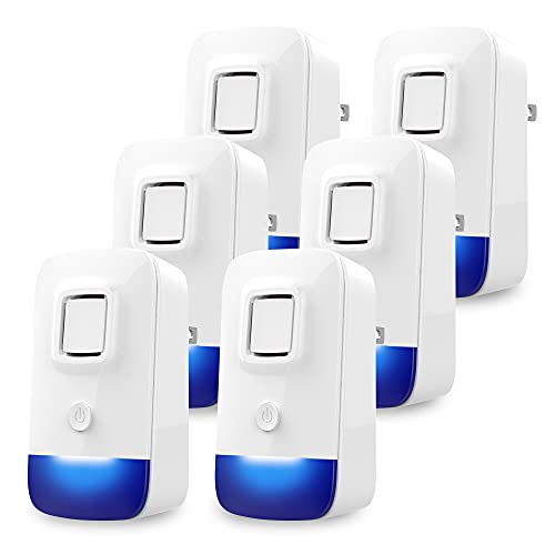 DYNGWU Ultrasonic Pest Repeller 6 Pack, Electronic Plug in Indoor Pest Repellent, Ultrasonic Pest Repellent,Indoor Pest Control for Home,Kitchen, Office, Garage, Hotel