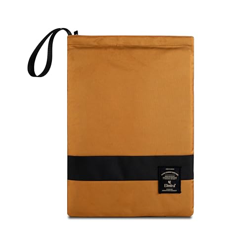 Image of Elmira 15.6 Inch Laptop Sleeve, Water-Resistant Padded Protective for MacBook Pro 16, Dell, HP, Lenovo, ASUS & Acer, Slim Laptop Cover Bag with Durable Zipper for Men & Women (Camel, 15.6 INCH)