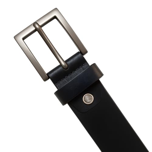 Image of Genuine Leather Belt for Men - A British Brand - Fits Waist 26 inch-46 inch - Formal /Casual belt - Black belt - 40MM Width - ZCB-201