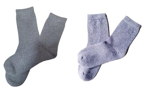 Image of Pure Cashmere Women Men Unisex Ankle Short Causal Thick Socks, Smooth Toes and Heel Sewed by Handwork