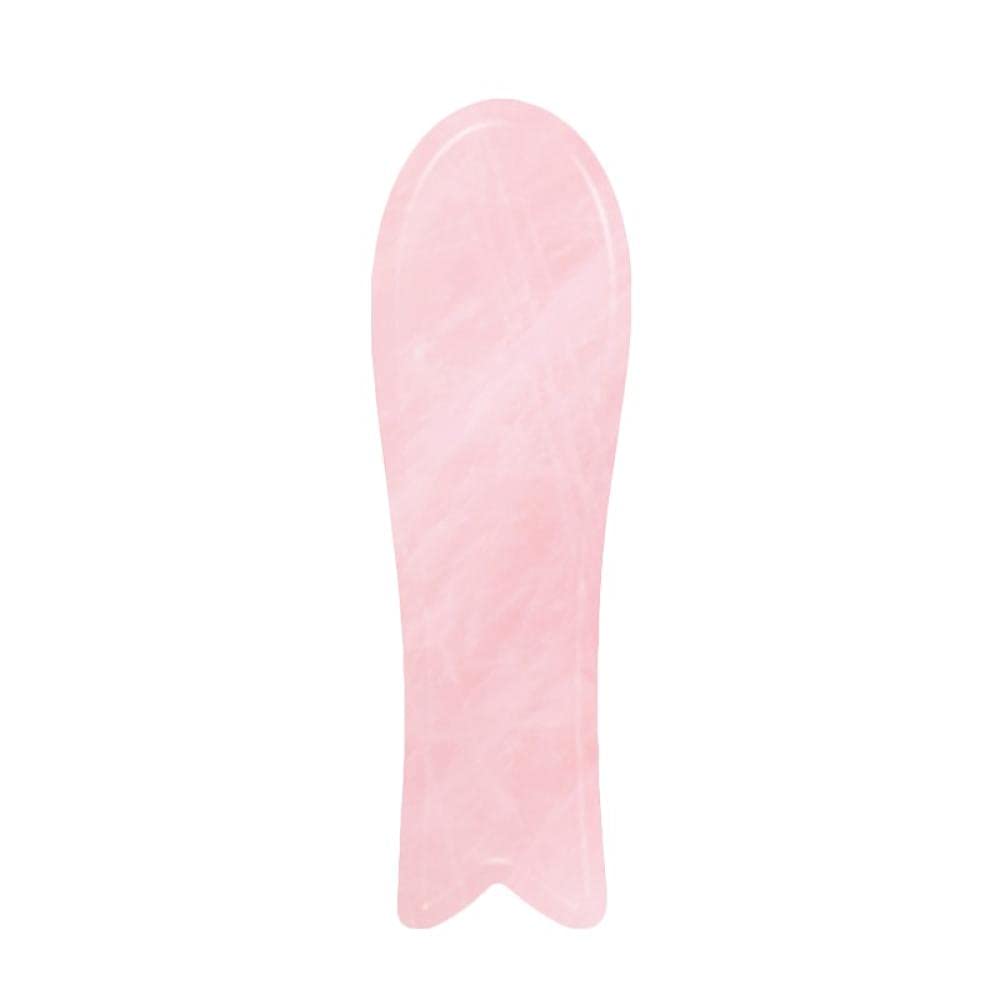 Set di raschietto a rullo di massaggio al quarzo rosa naturale per massaggi per il massaggio facciale occhi rilassante corpo guasha cura della pelle massaggiatore-Guasha-Yu.
