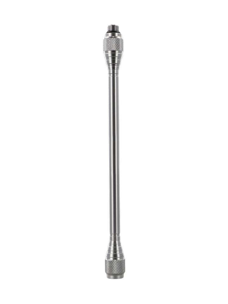 RichVibe Gaslaterne, Campinglampe mit Verlängerungsstange und leer für Tank-Isobutan-Kanister, Aluminiumlegierung, Outdoor-Laterne, Camping, Wandern, Abenteuer