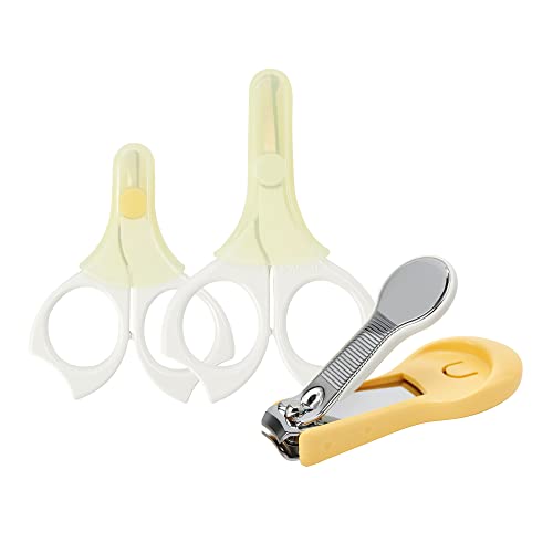 Image of Pigeon Baby Nail Scissors Set(3 Baby Nail Care Scissors), for 0+ Months & 3+ Months & 9+ Months, Made in Japan