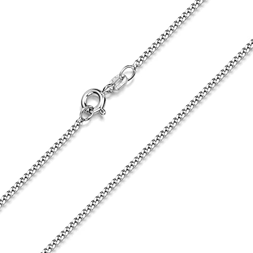 Materia Männer Halskette Silber 925 - massive Panzerkette 1,7mm breit...