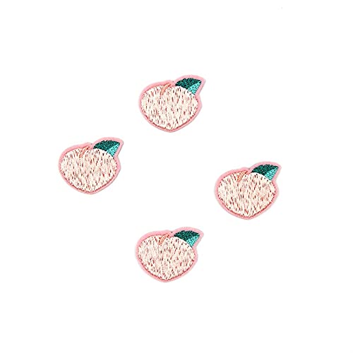 Ninenine 10Pcs Pink Peach Patches Iron On Mini Fruits Stickers Badge Backpack Coats Dress T Shirt Decors Appliques #TOP3