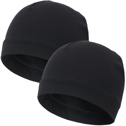 Image of vidsel 100% Cotton Skull Caps for Men Women Breathable Night Cap Sleep Hats Soft Lightweight Running Beanie Helmet Liner