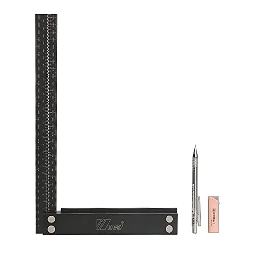 NVOQILIN Precise Carpenter Square Layout Tool Woodworking Gauge Parallel Line Marker Point Multifunction Right Ruler