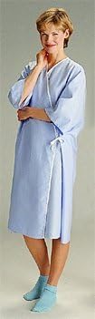 Exam Gown - Front Opening Patient Gown