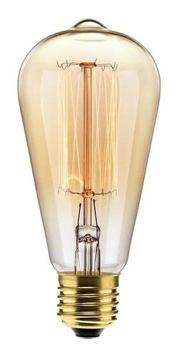 Trust Ware Blub 40-Watts e27 Base 14CM LONG Bulb ST64 Edison Vintage Antique Filament Light | For Home, Cafe, Office | Gold Yellow (Pack of 1)