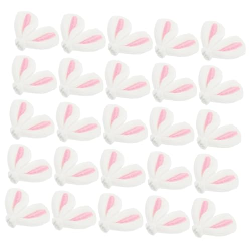 Amosfun 40 Piezas Accesorios Para El Pelo Con Orejas De Conejo. Diadema Para El Cuidado De La Piel Juguetes Orejas De Conejo Morado Ogro Máscara Patas Clips Cepillo De Pelo Pato Tela