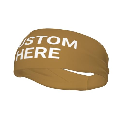 Image of Custom Sports Headband Custom Sweatband Bandana Add Your Image Logo Text Number. Bulk Custom Men Or Women Moisture Wicking Ventilate Elastic Headband
