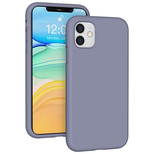 Coque iPhone 11 silicone liquide lavande pour usage quotidien actif