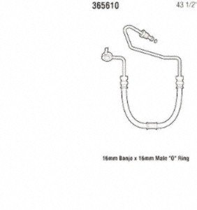 Gates 365610 Power Steering Pressure Line Hose Assembly #TOP1