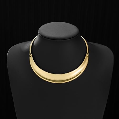 Chunky Gold Choker Collar Necklace for women Trendy Adjustable Gold Choker Necklace Statement Jewelry4