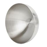 RiToEasysports Conchas de Mezcla de Ensaladas con Cáscara de Acero Inoxidable Aislada de Doble Pared para Acampar 7.9 en (SILVER)