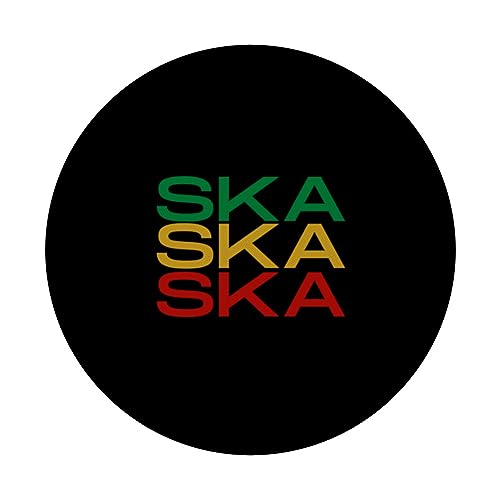 Ska Ska Ska PopSockets Swappable PopGrip, Black - Image 3
