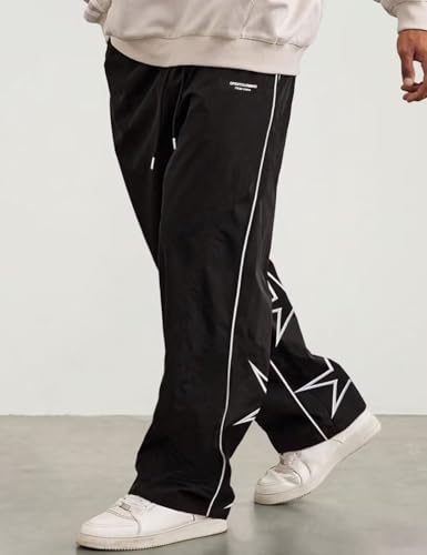 Y2k Baggy Wide Leg Track Pants Hip Hop Baggy Sweatpants for Woman Men3