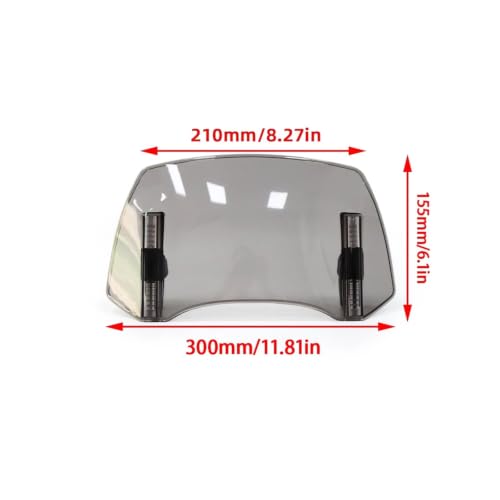 Extension de pare-brise de moto haut de gamme déflecteur d'air teinté pour TDM900 XT1200Z