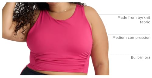 Image of POPSUGAR Sports Bras for Women - Y Back, High Neck, Strappy & Long Line Padded Racerback Bra Workout Yoga Top Racer Back Bra