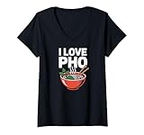 Photo Gallery donna amo pho noodle soup fan delight maglietta con collo a v Photo Gallery donna amo pho noodle soup fan delight maglietta con collo a v
