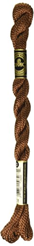 Hilo de algodón perla DMC tamaño 3, 16.4 yd, café oscuro miniatura 1