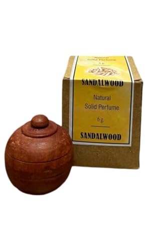 Natural Organic Sandalwood Solid Wax Perfume | Natural Wax In Mini Wooden Box For Men And Women - 6 Gm, (Pack Of 1) image 3