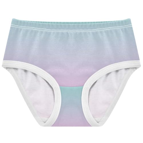 Joisal Girls Underwear Toddler 2t Cotton Cute Panties Girl Pattern Kids Undies Briefs Green Blue Pearl Pink Gradient