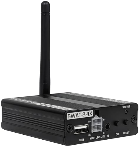 Earthquake SWAT-2.4X Stereo Wireless Audio Transceiver Set, Long Range, Low Latency, 64kHz/16-bit, 2.4GHz Wireless Adapter Kit for Subwoofers/Powered Speakers/Stereo/Soundbars, 3.5mm Interface by EARTHQUAKE - Image 4