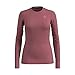 Produktbild Odlo Damen SUW TOP Crew Neck l/s Natural 100% Merino Pullover, roan Rouge-Grey Melange, L