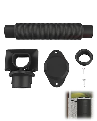 Rain Barrel Diverter Kit-Rain Barrel Downspout Diverter for Rectangular Downspouts Collecting Clean Rainwater Easily Turn Plastic Containers into Rain Barrels Easy Installation Without Dismantling